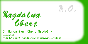 magdolna obert business card